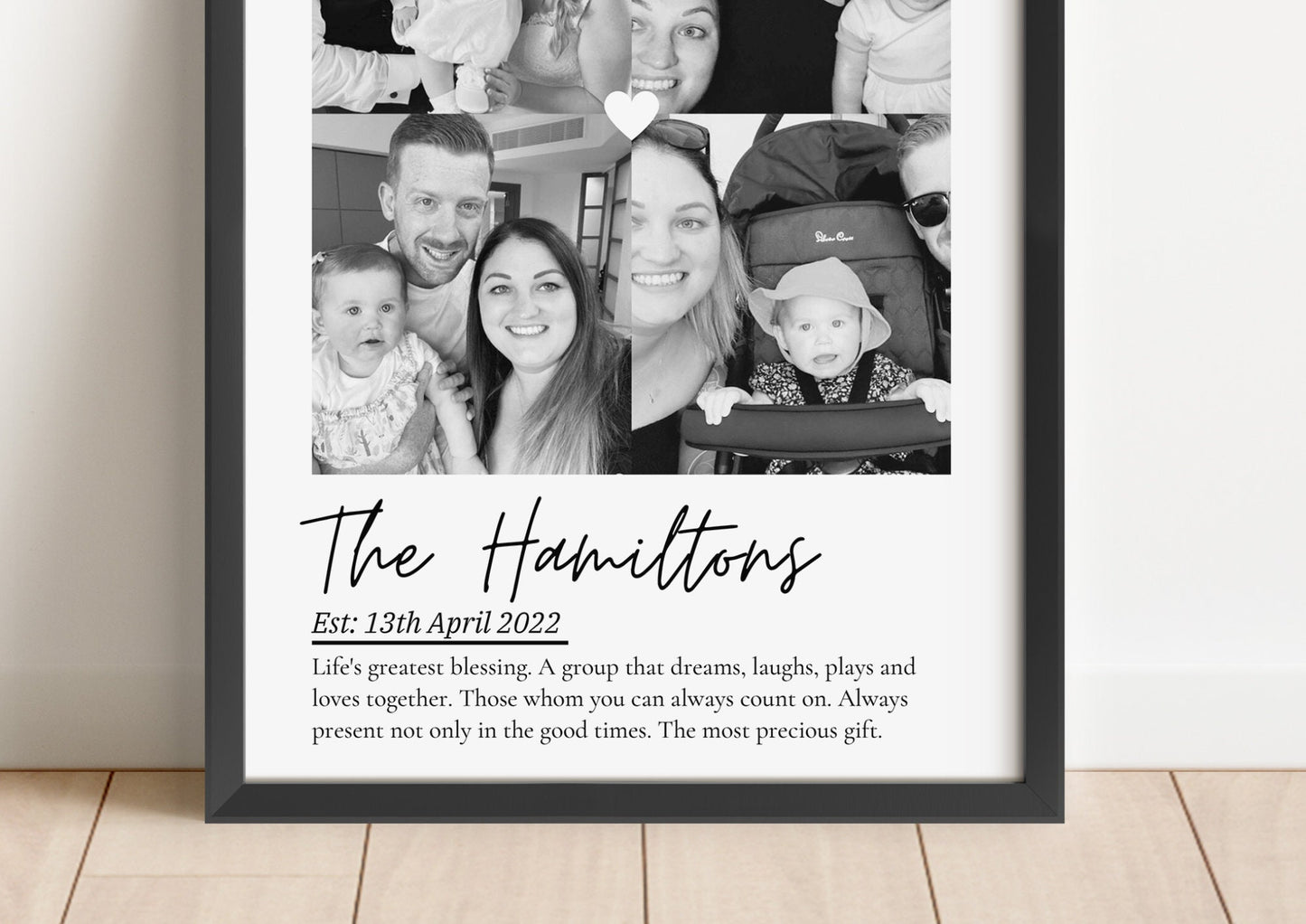 Personalized Family Photo Print: Unique Keepsake Gift