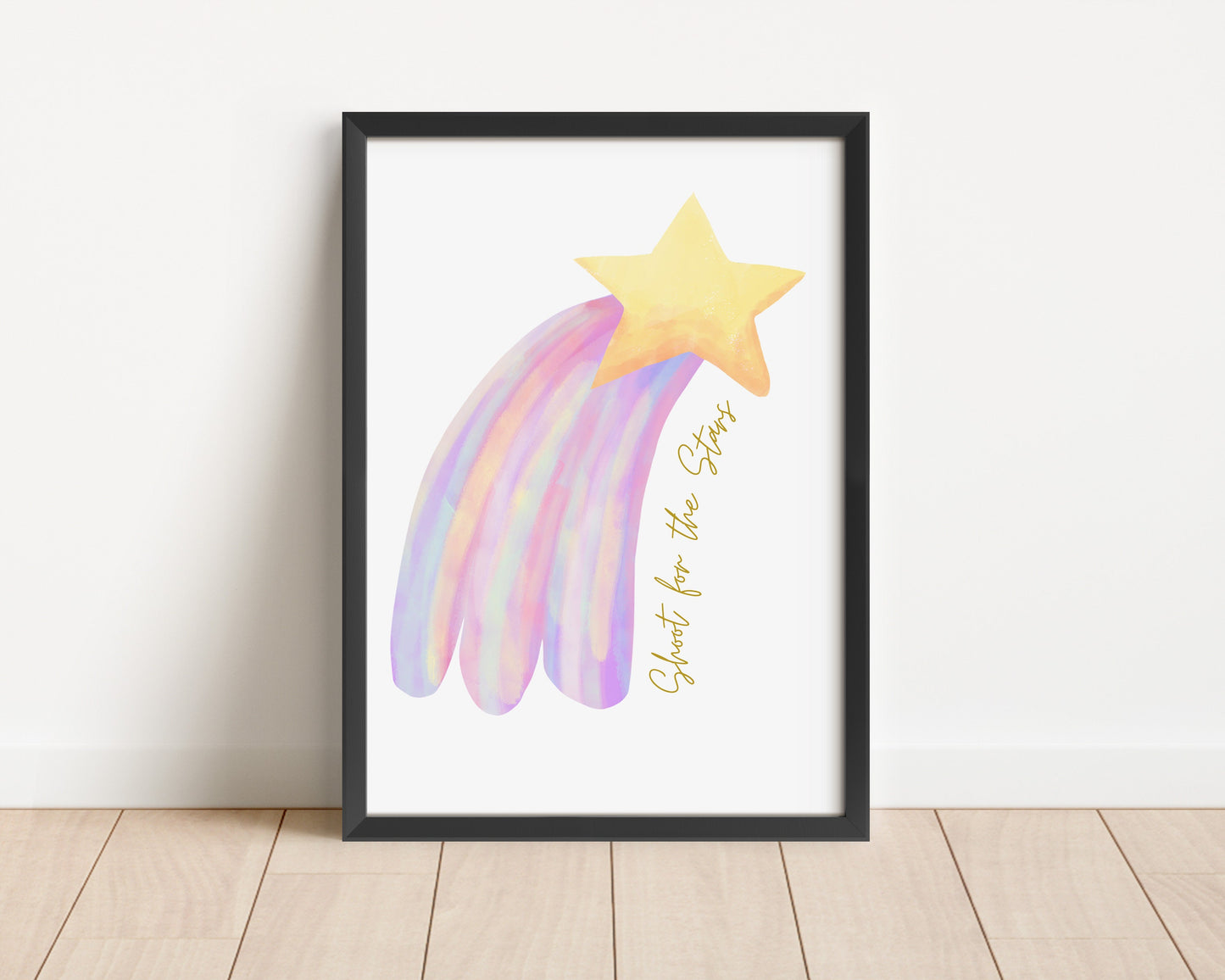 Personalised Unicorn Rainbow Nursery Prints: Set of 3 Pastel Style Wall Art