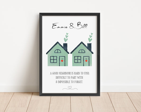 Personalised Neighbour Gift, Custom Neigbhours Leaving Gift, Best Friend Neighbour, Housewarming Gift, Moving Away Keepsake for Neighbours
