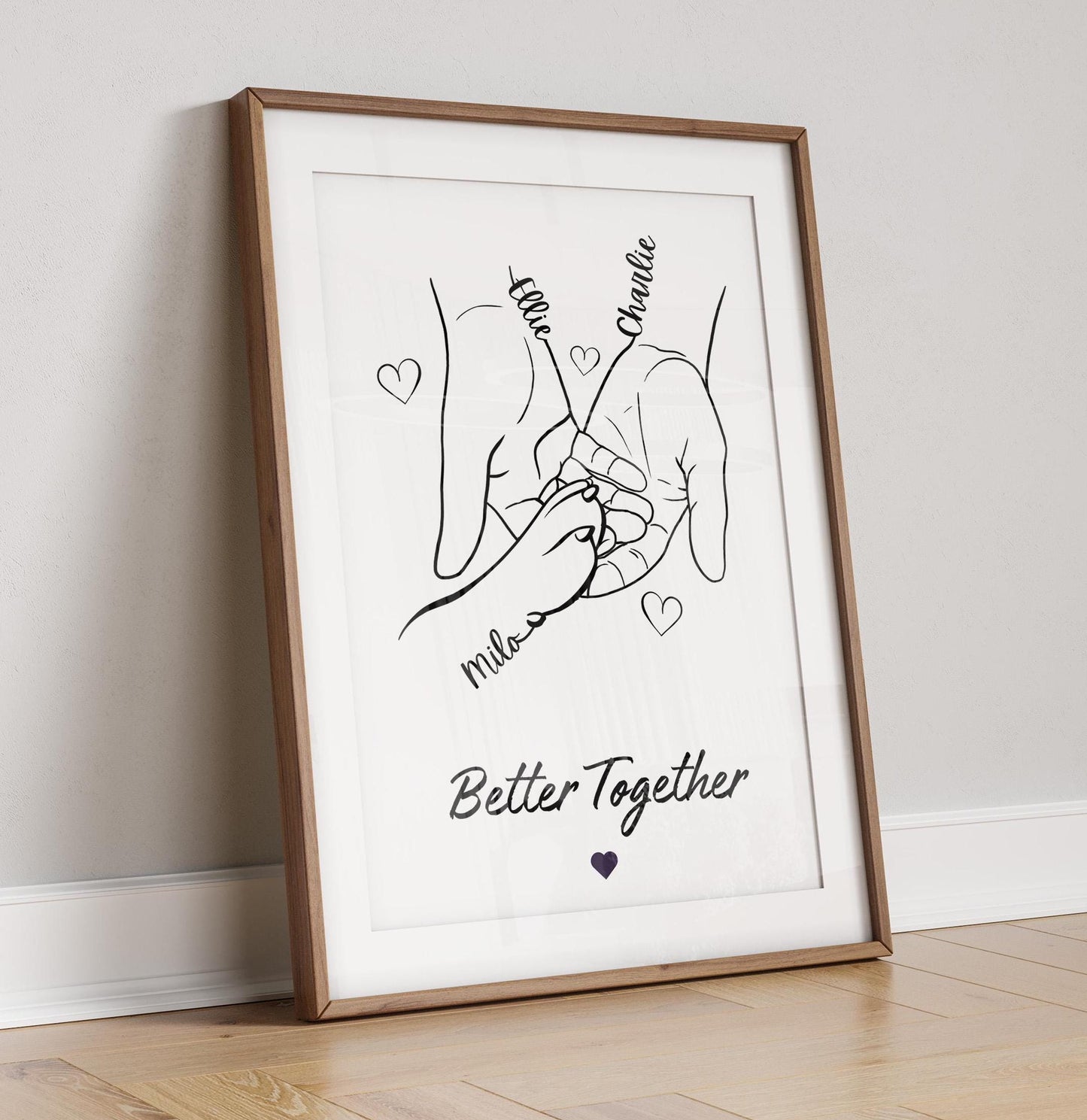 Custom Dog Paw and Hands Print, Personalised