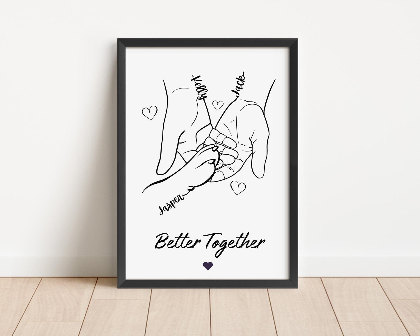 Custom Dog Paw and Hands Print, Personalised
