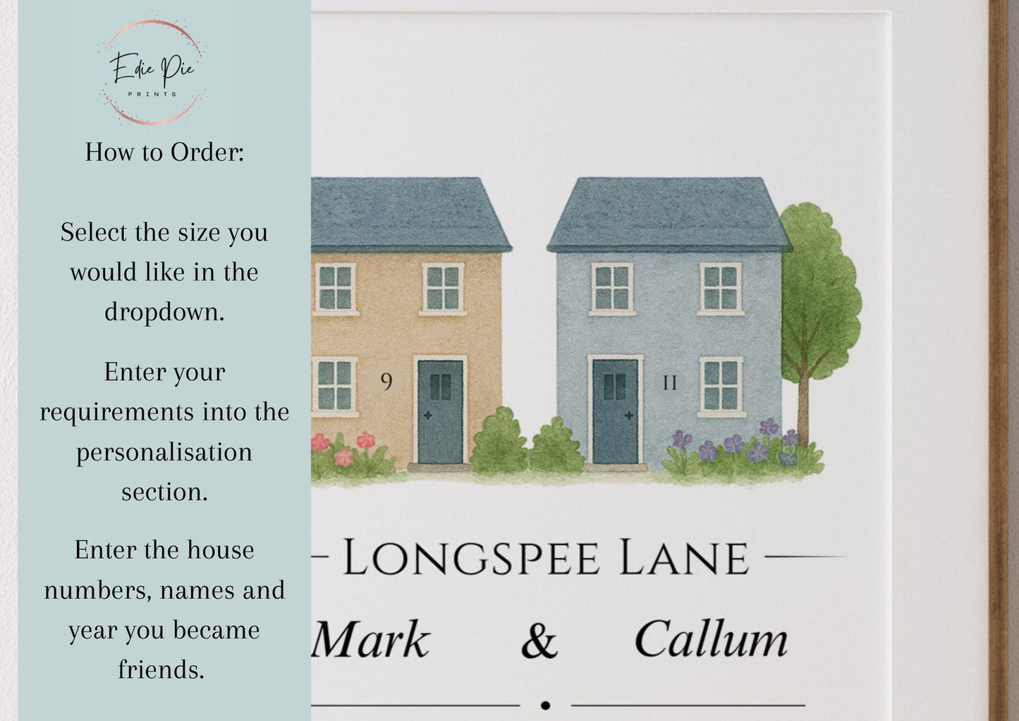 Personalised Neighbour Gift, Custom Neigbhours Leaving Gift, Best Friend Neighbour, Housewarming Gift, Moving Away Keepsake for Neighbours