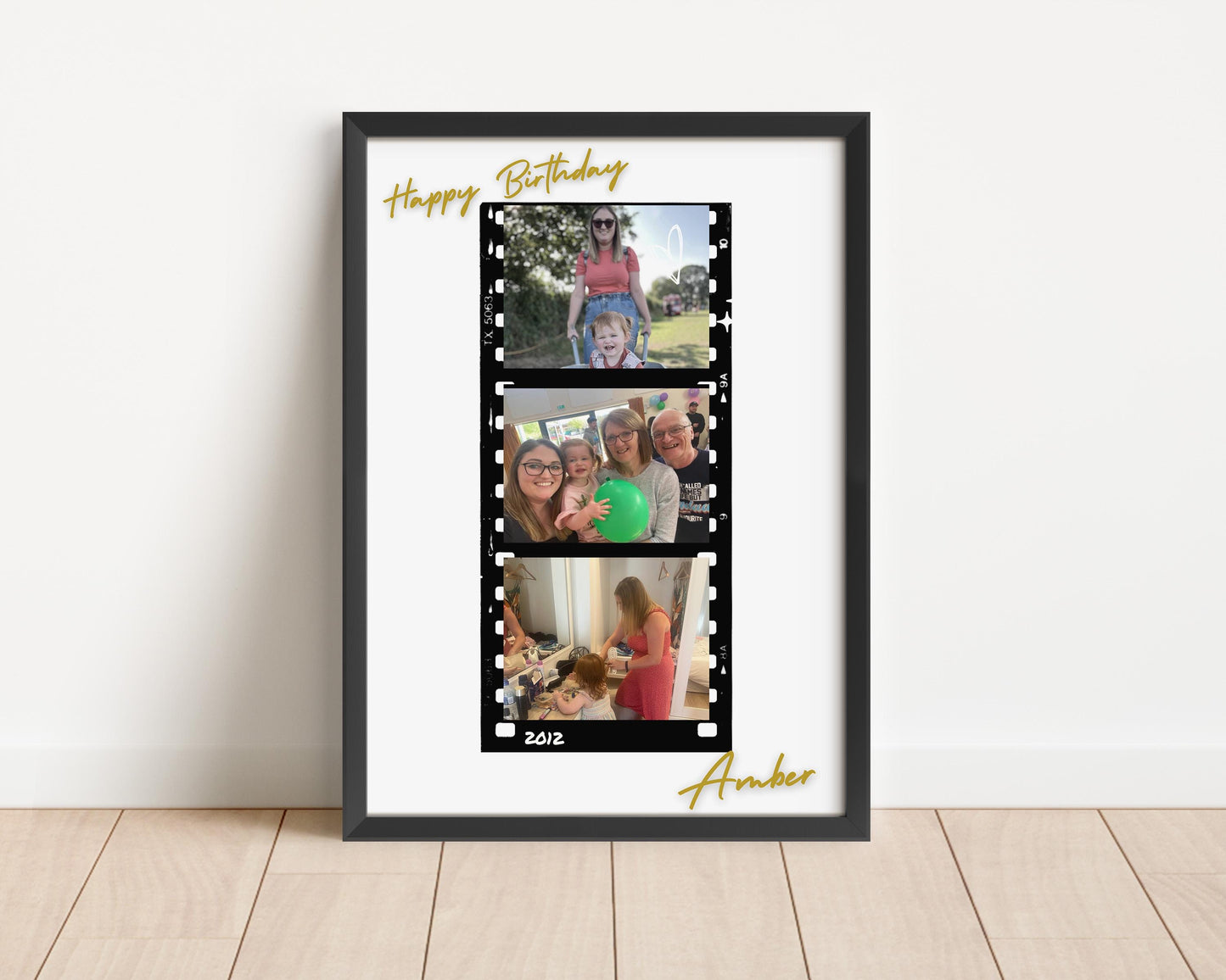 Personalized Birthday Photo Collage Print: Custom Family Keepsake