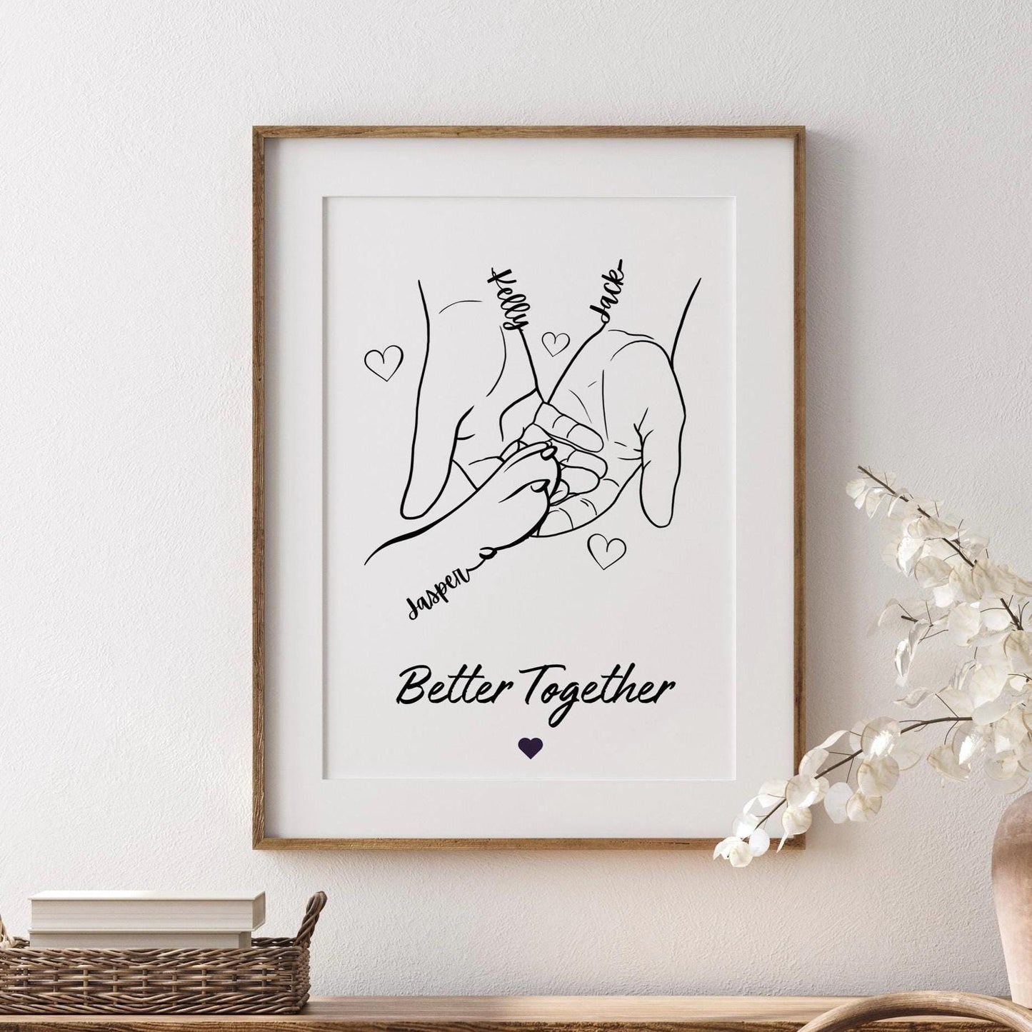Custom Dog Paw and Hands Print, Personalised